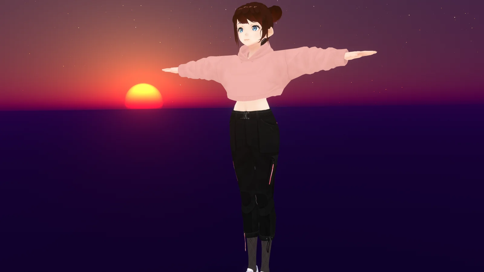 3D Anime Character Girl screenshot 3