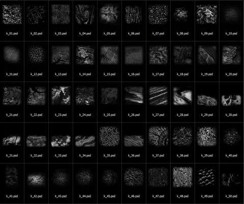 Organic Alphas - Blender sculpting brushes