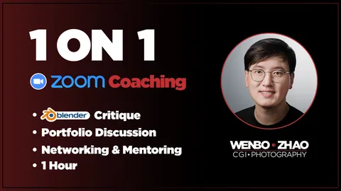 1-on-1 Zoom Coaching - Blender tutorials & courses