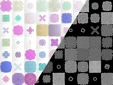 Reaction Diffusion Animations - Blender textures & materials