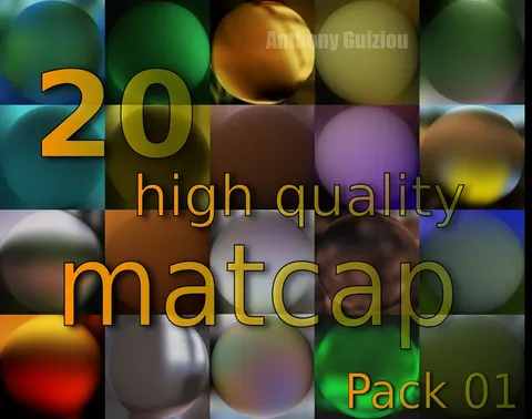 100+ Matcaps - Blender textures & materials