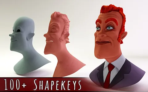 Shape Keys Demo Sculpt - Blender 3d models
