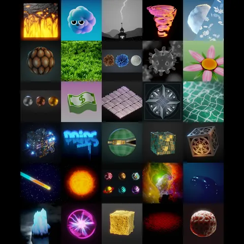 100drips Nodevember 2019 - Blender shaders