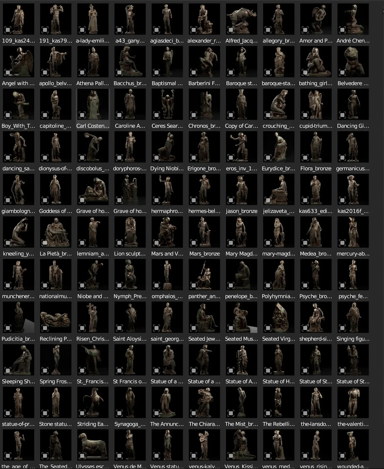 Roman Bronze Statues Collection screenshot 7