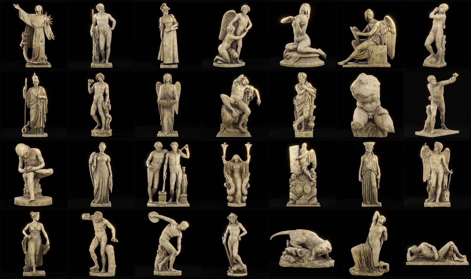 Famous Roman Statues Wax Collection screenshot 2