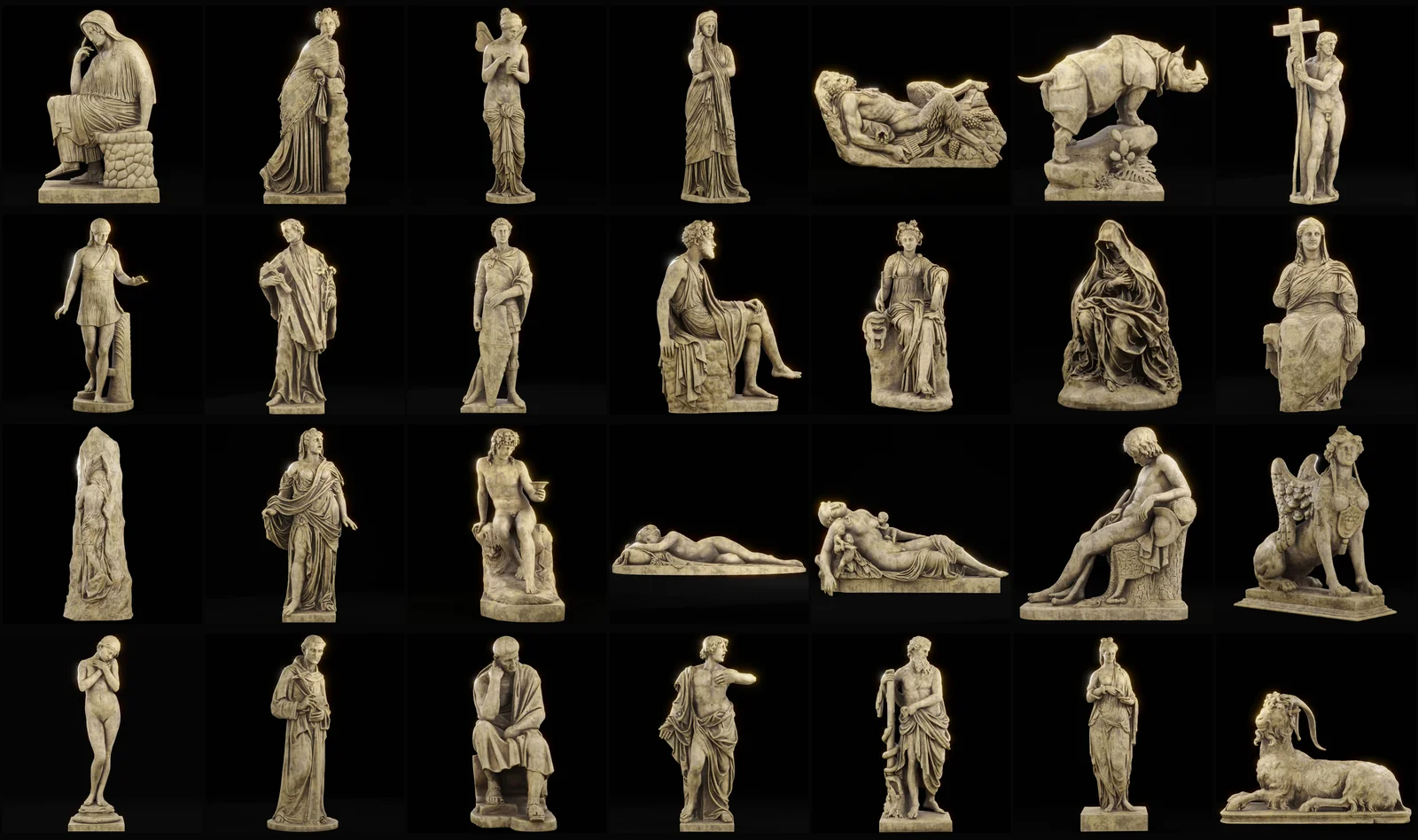 Famous Roman Statues Wax Collection screenshot 3