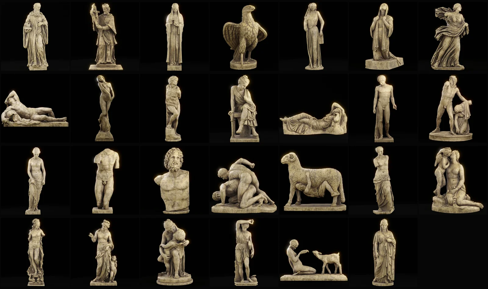 Famous Roman Statues Wax Collection screenshot 5