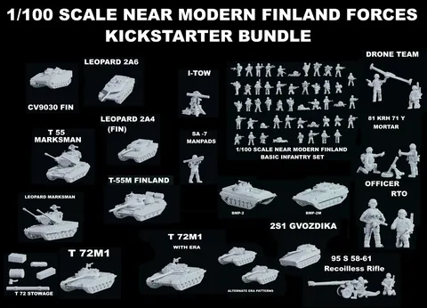 Finland Near Modern Forces - Blender 3d models