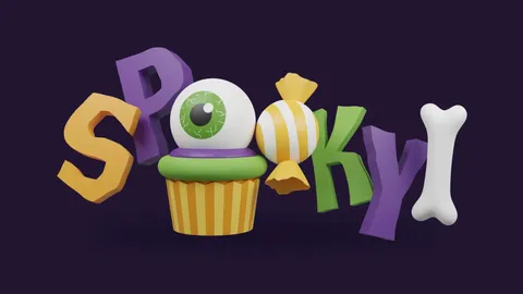 12 Halloween Sweets & Treats - Blender 3d models