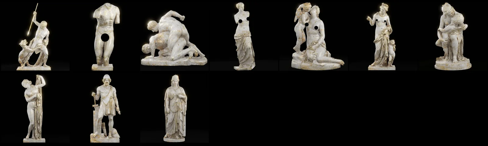 Roman Statues Ceramic Gold screenshot 2