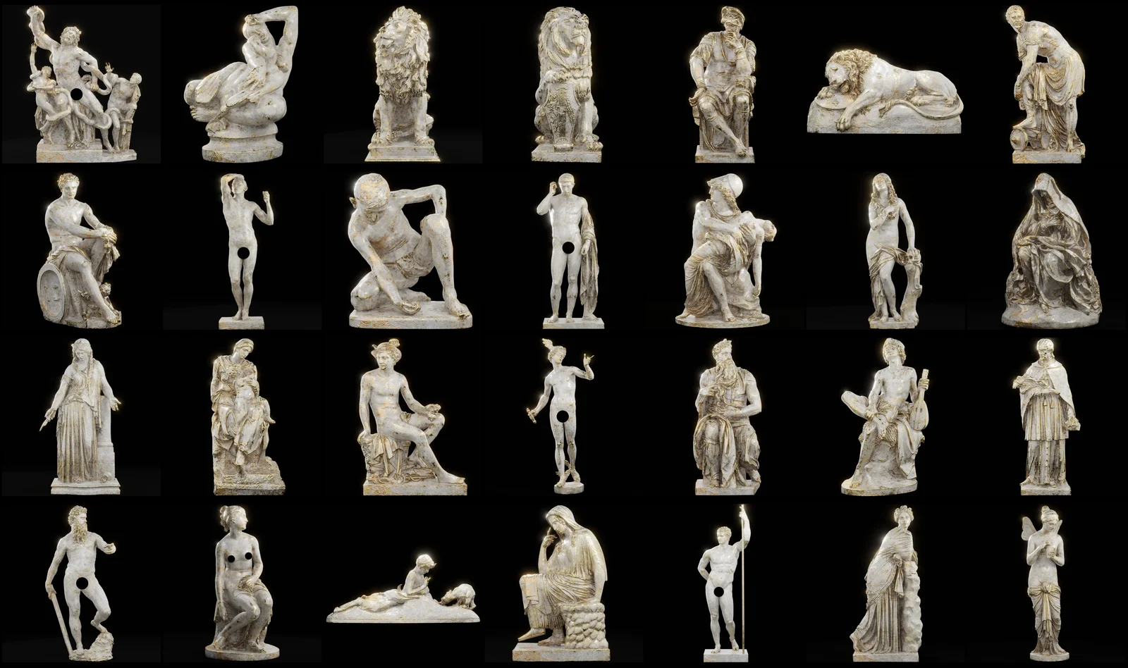 Roman Statues Ceramic Gold screenshot 3