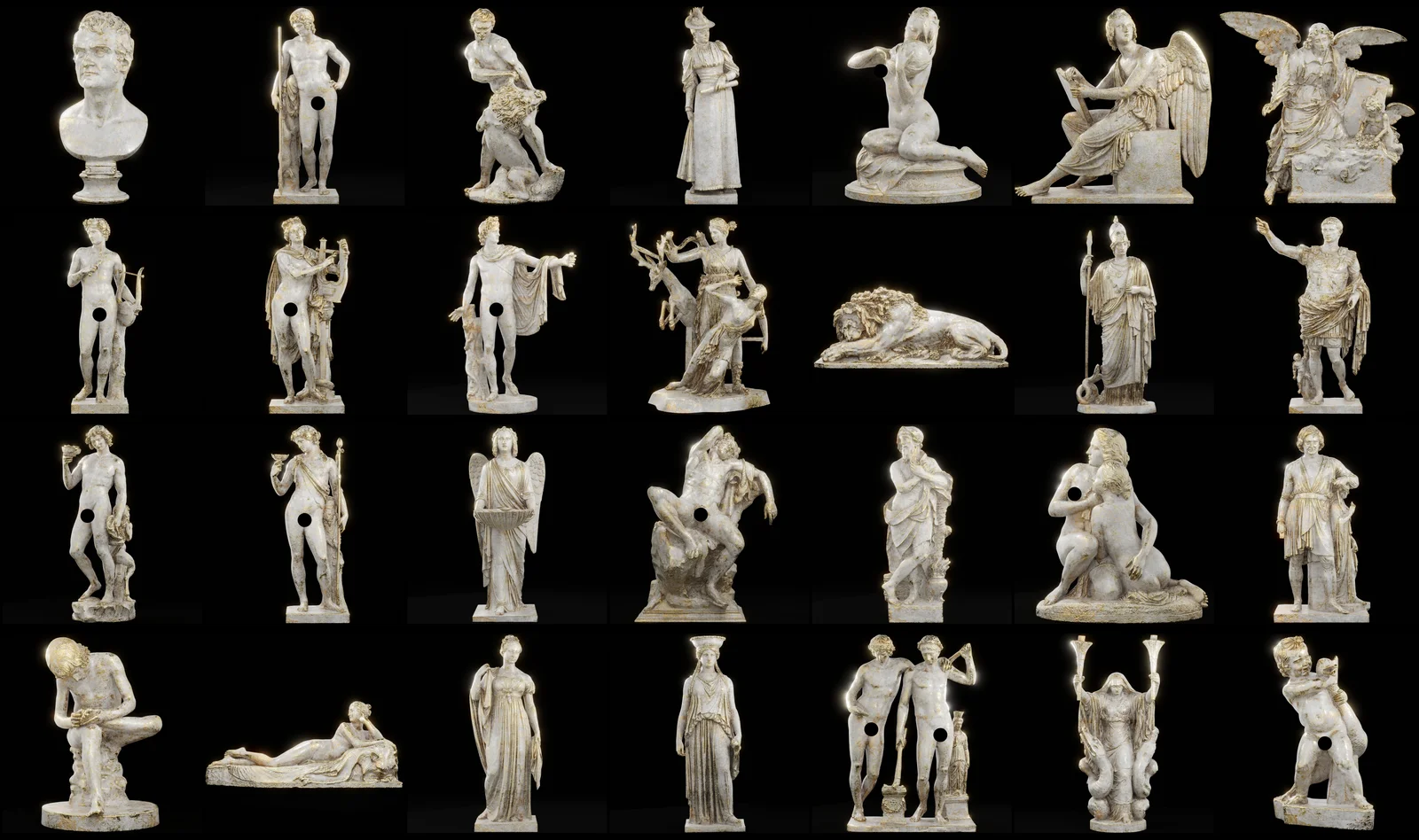 Roman Statues Ceramic Gold screenshot 4