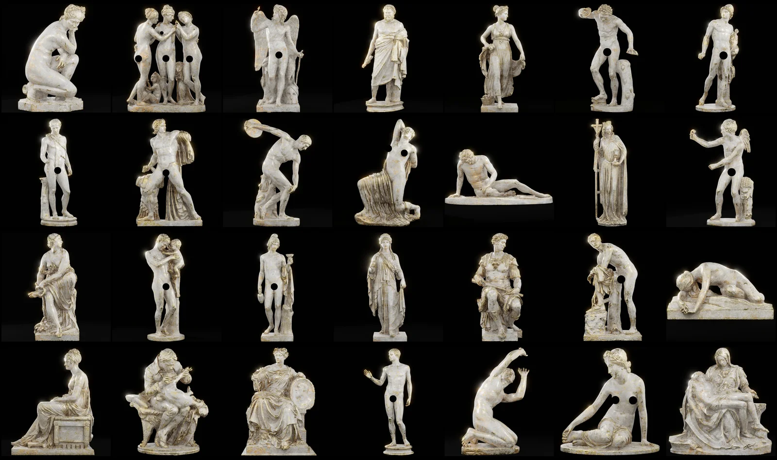 Roman Statues Ceramic Gold screenshot 5