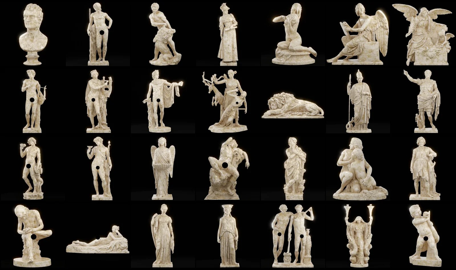 Famous Roman Statues Collection screenshot 4