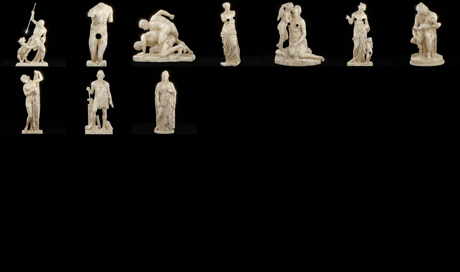 Famous Roman Statues Collection screenshot 6