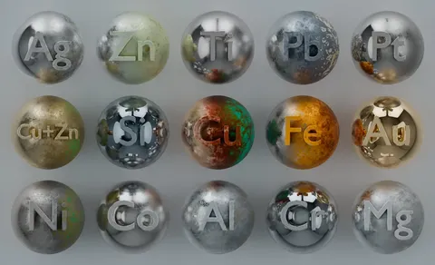15 Physically-Based Metals - Blender shaders