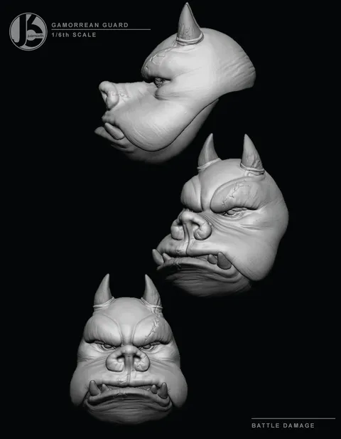 Palace Guard Headsculpts - Blender 3d models