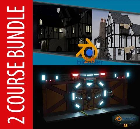 Medieval & Sci-Fi Scene Courses - Blender tutorials & courses