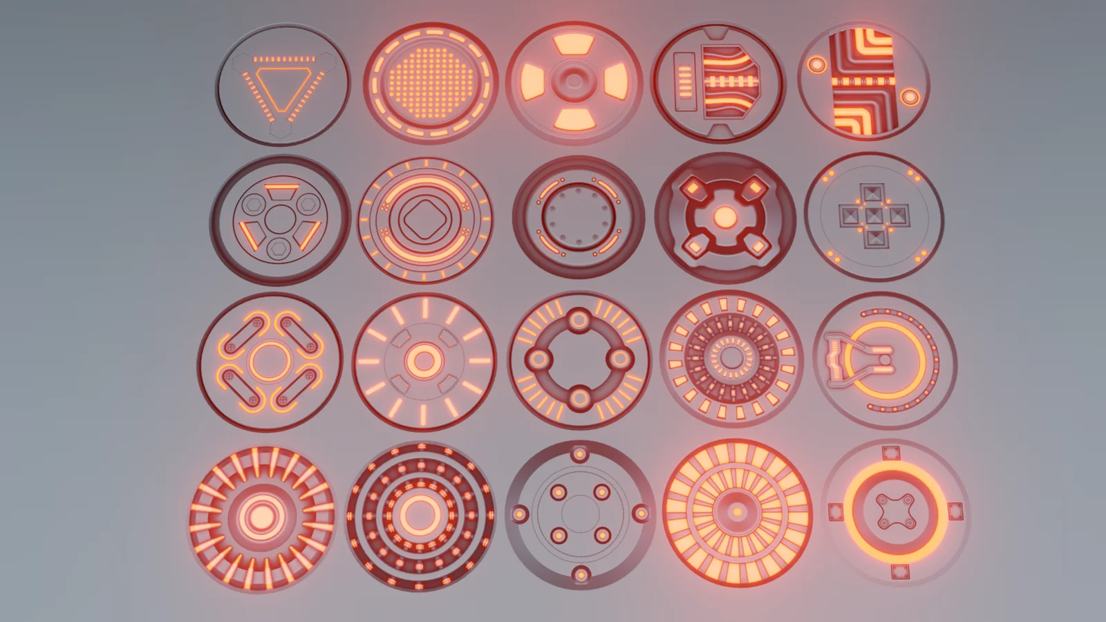 Sci-Fi Round Emissive Decals screenshot 5