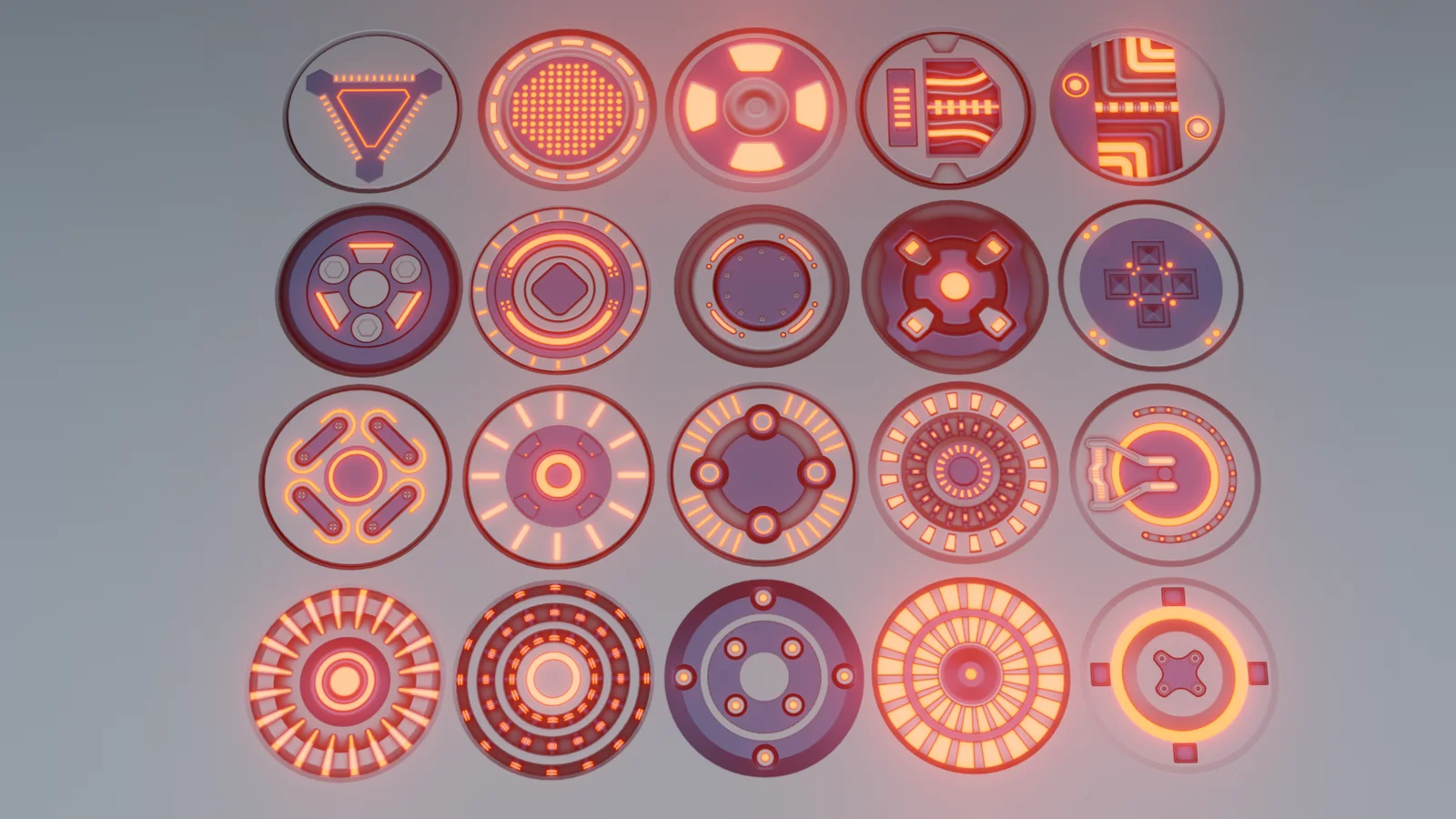Sci-Fi Round Emissive Decals screenshot 6
