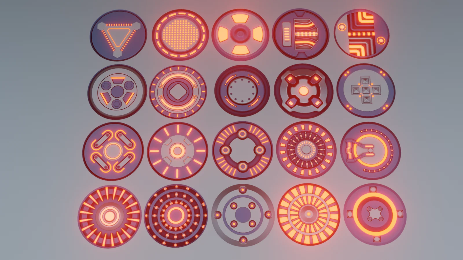 Sci-Fi Round Emissive Decals screenshot 7