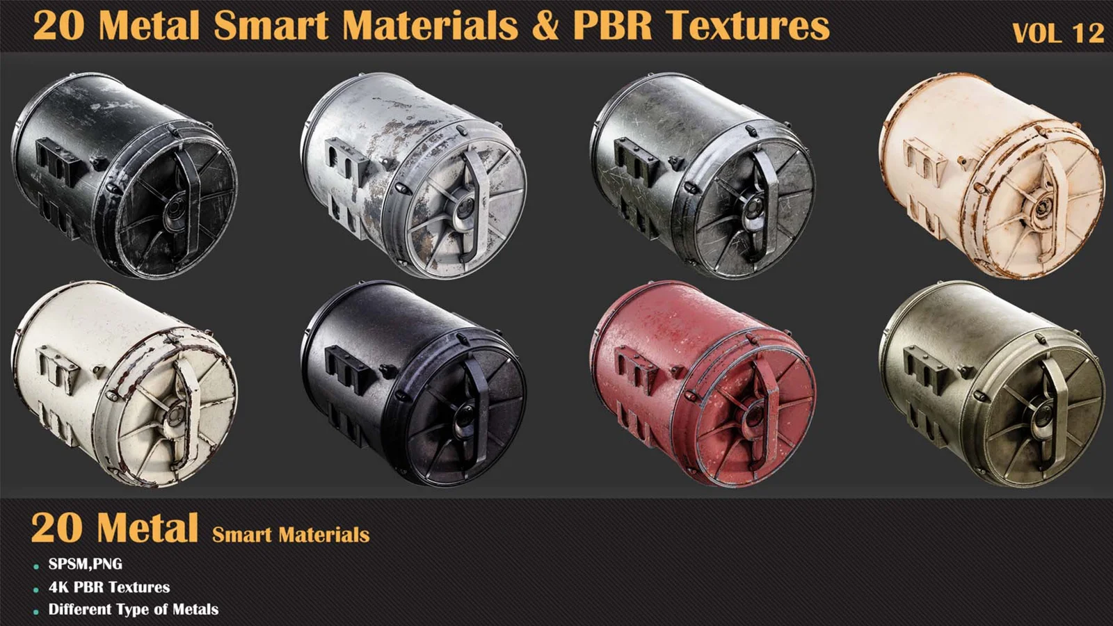 Metal PBR Textures Vol 12 screenshot 3