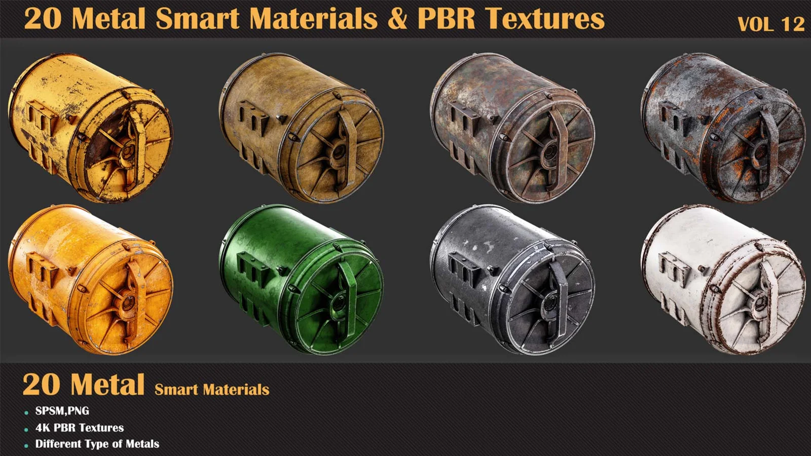 Metal PBR Textures Vol 12 screenshot 4