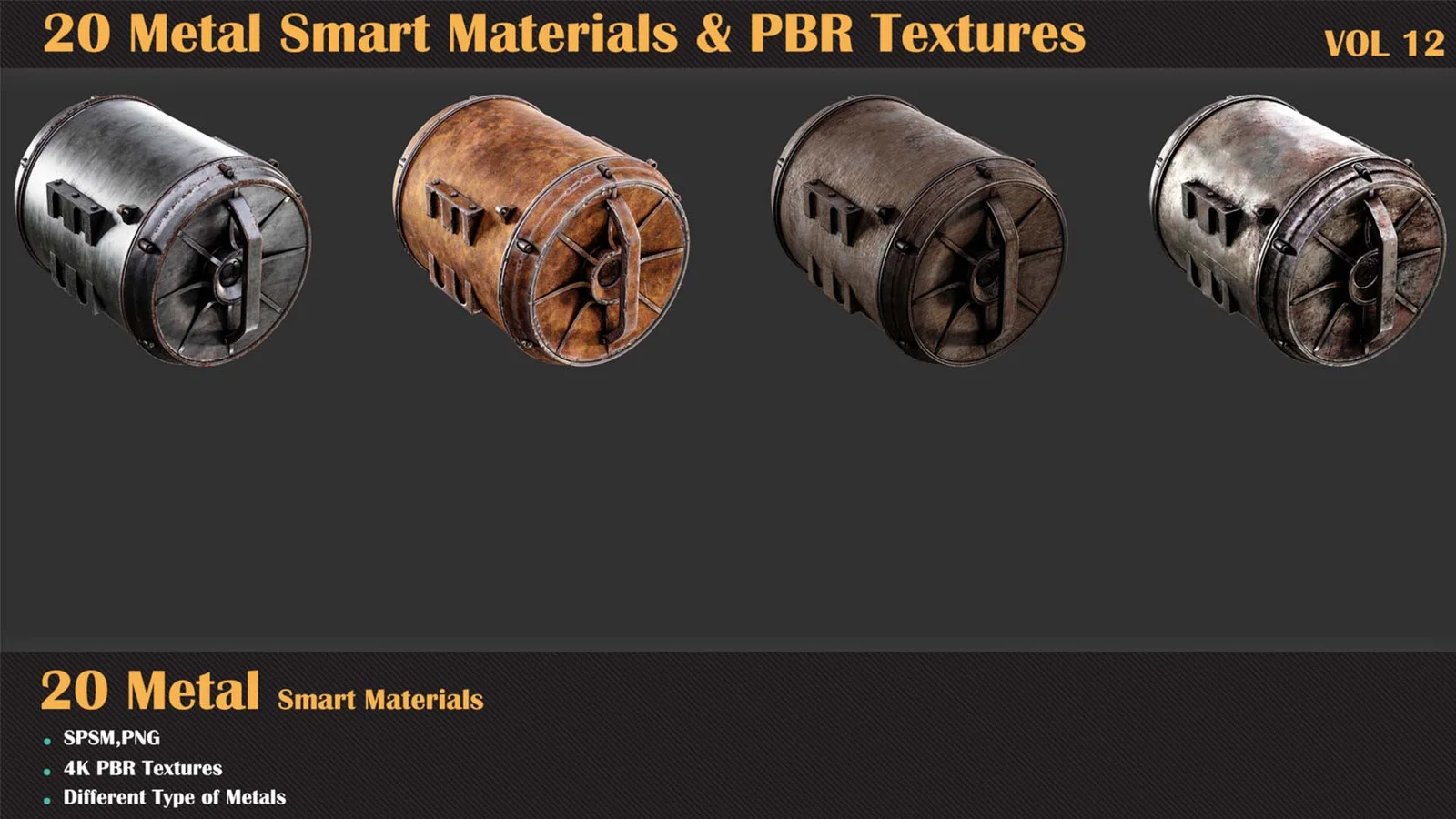 Metal PBR Textures Vol 12 screenshot 5