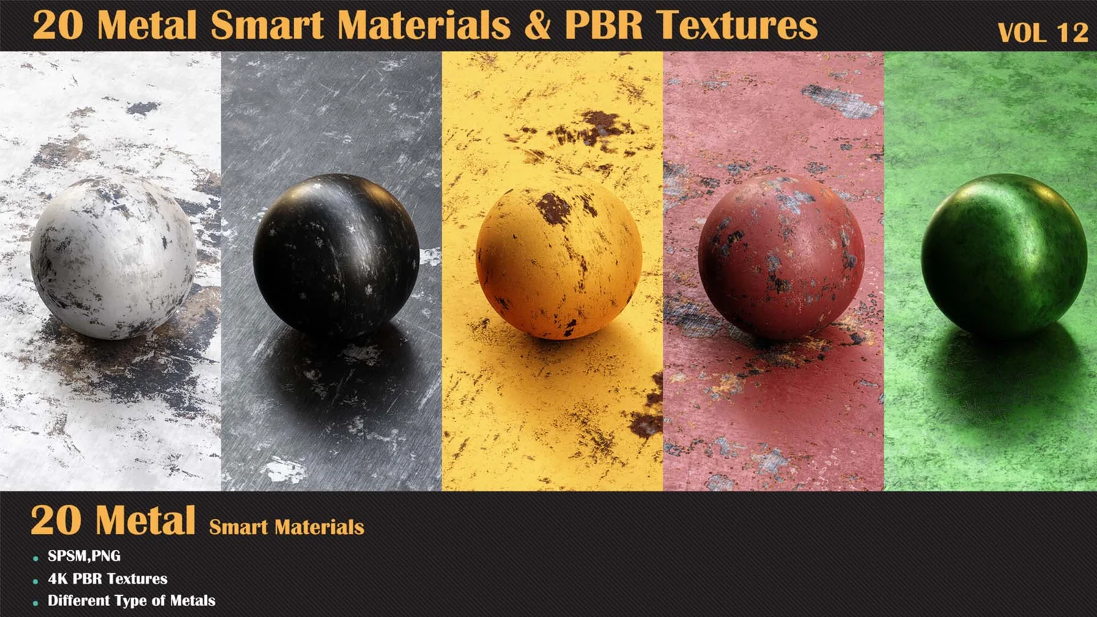 Metal PBR Textures Vol 12 screenshot 6
