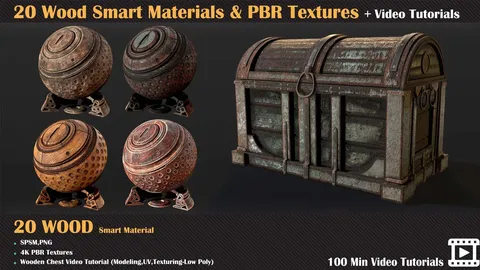 Wood Materials & Textures Vol 2 - Blender textures & materials