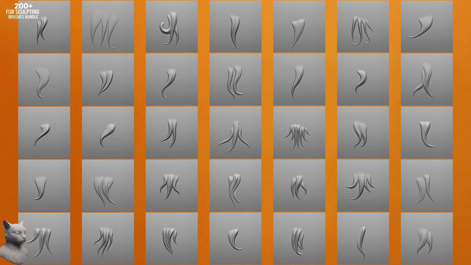 Fur Sculpting Brushes Bundle screenshot 5
