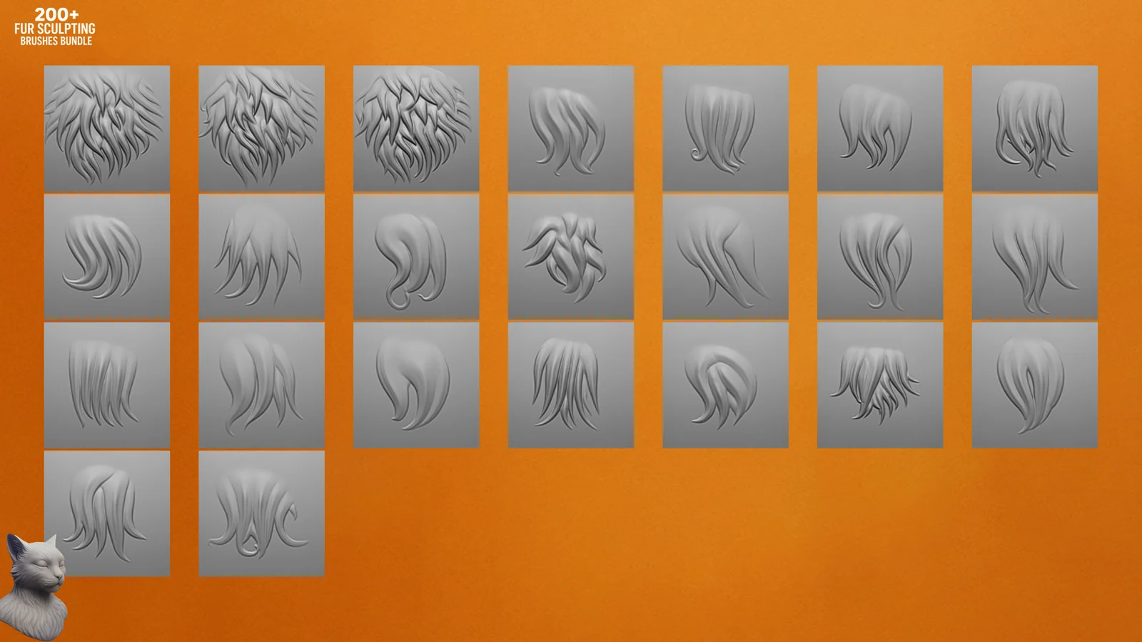 Fur Sculpting Brushes Bundle screenshot 8