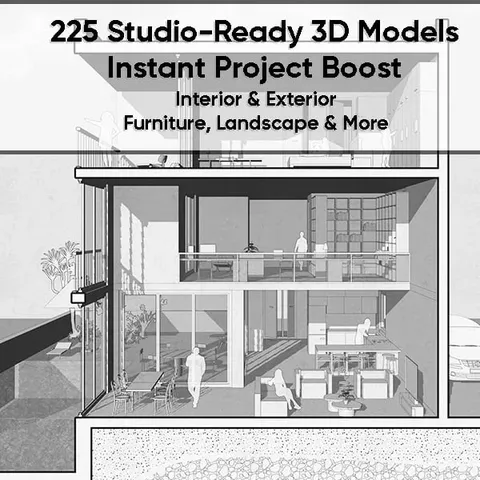 225 Archviz Models - Blender 3d models