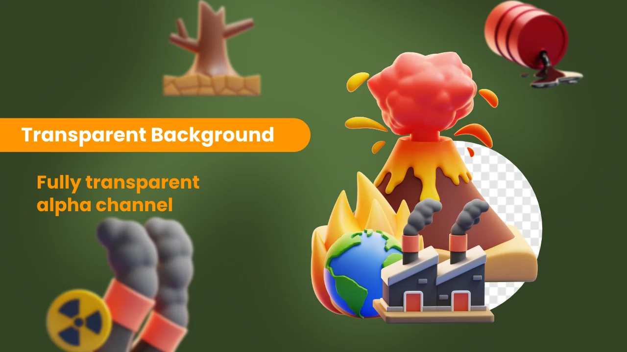 Climate Change 3D Icons screenshot 4