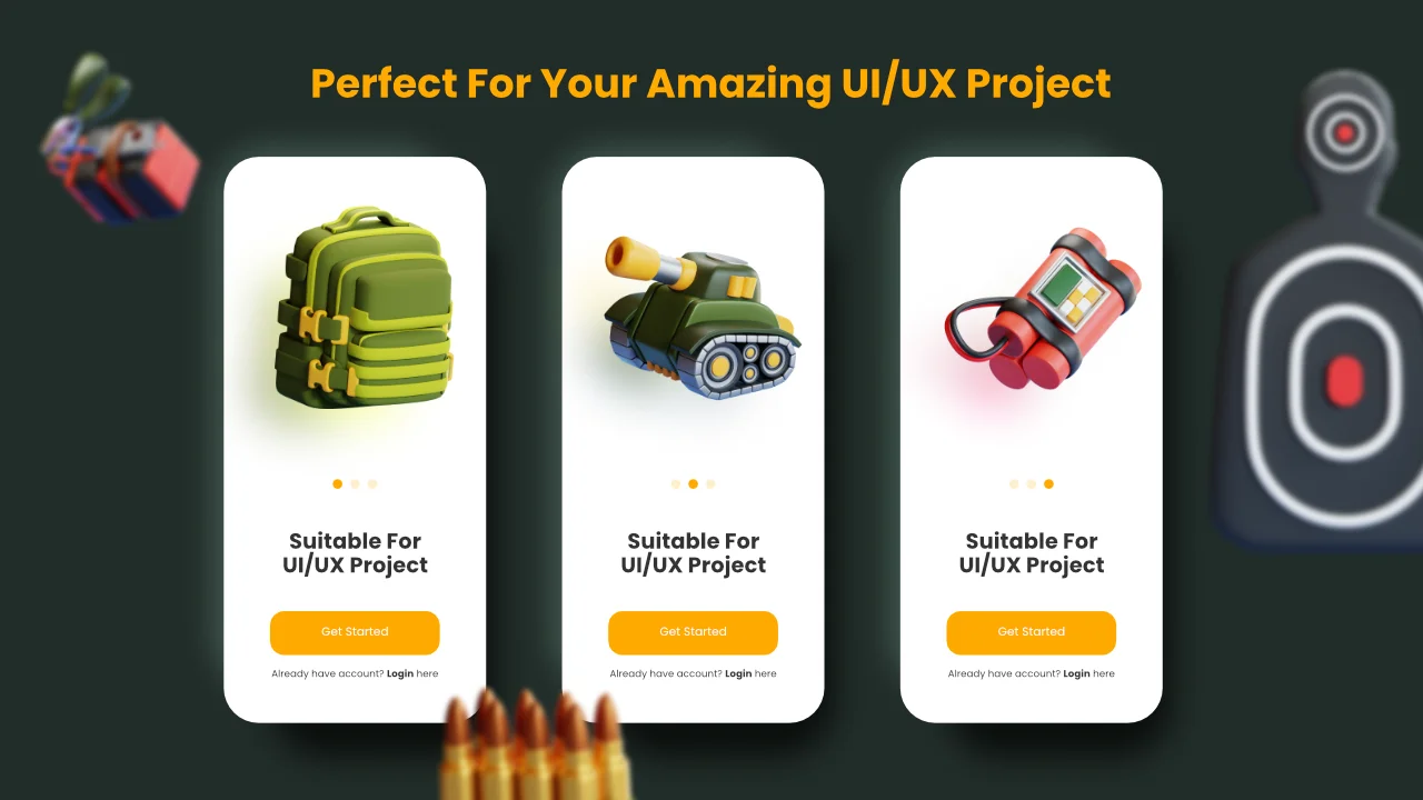 Army 3D Icons screenshot 5