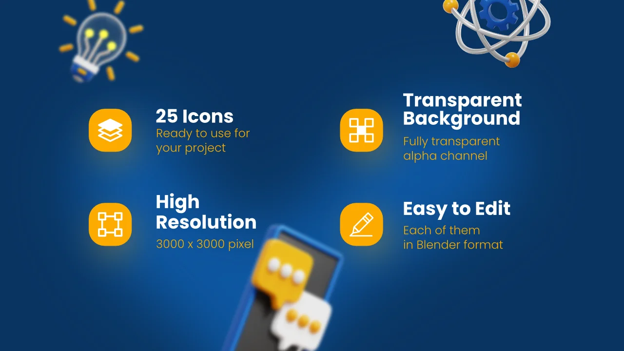 Artificial Intelligence 3D Icons screenshot 2