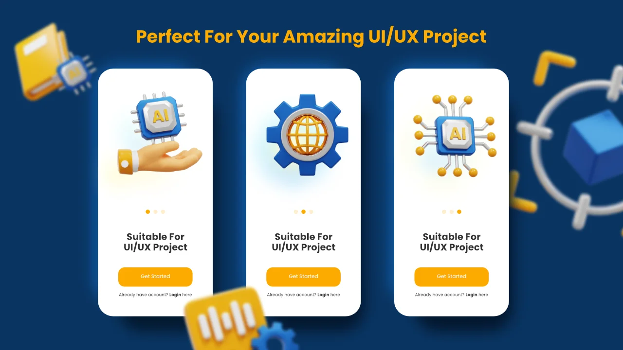 Artificial Intelligence 3D Icons screenshot 5