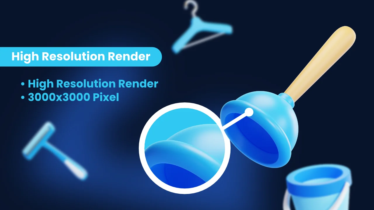 25 Bathroom 3D Icons screenshot 3