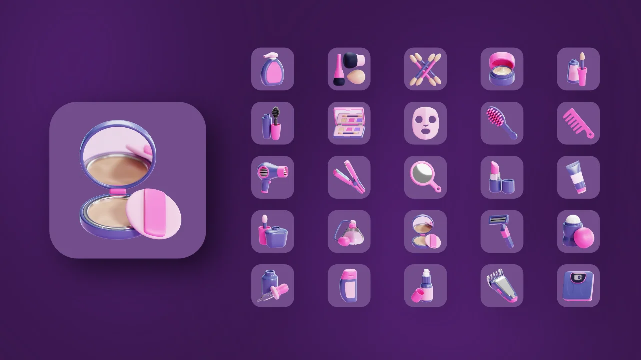 Beauty & Treatment 3D Icons screenshot 7