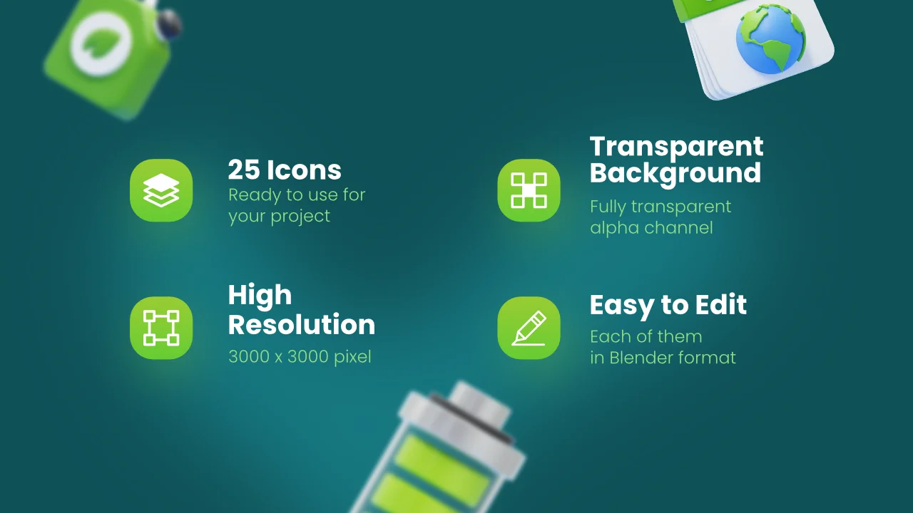 Clean Energy & Ecology Icons screenshot 2