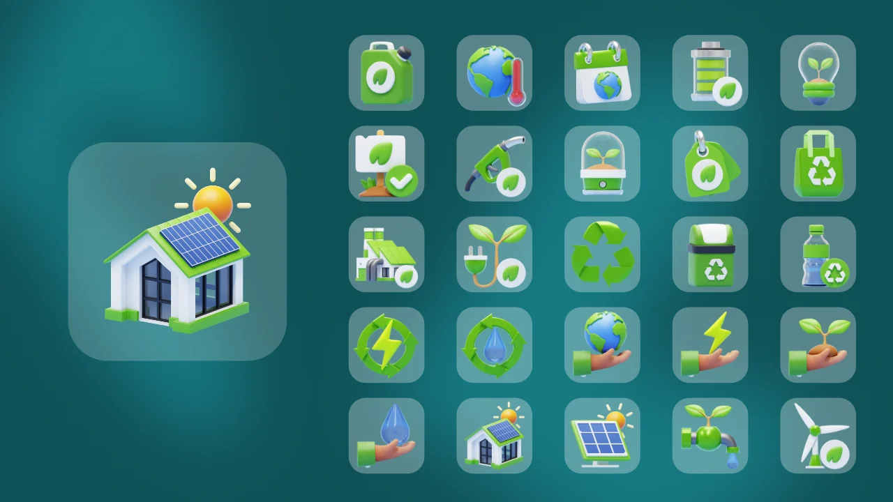 Clean Energy & Ecology Icons screenshot 7