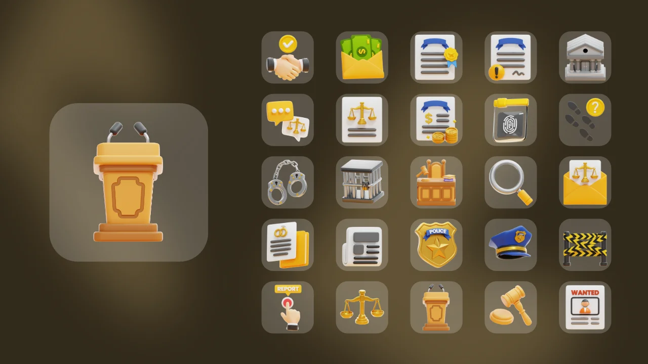 Court & Judgement Icons screenshot 7