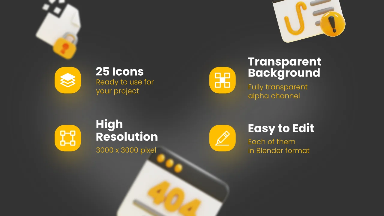 Cyber Security 3D Icons screenshot 2