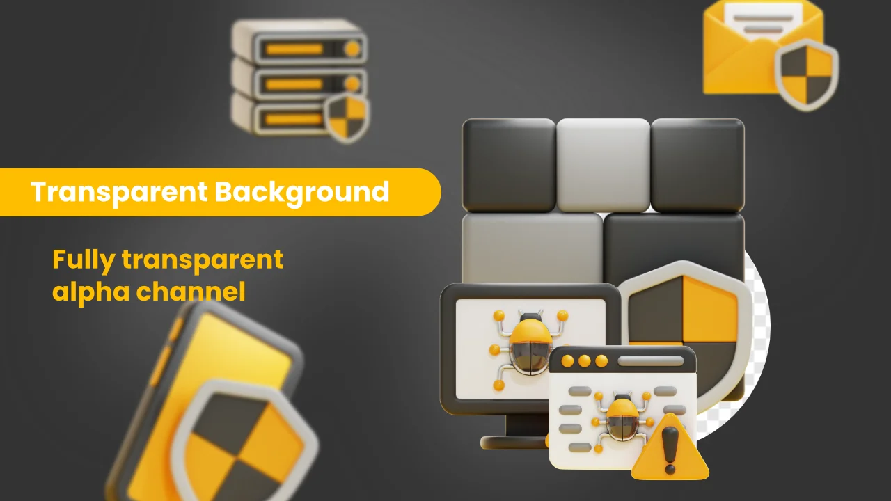 Cyber Security 3D Icons screenshot 4