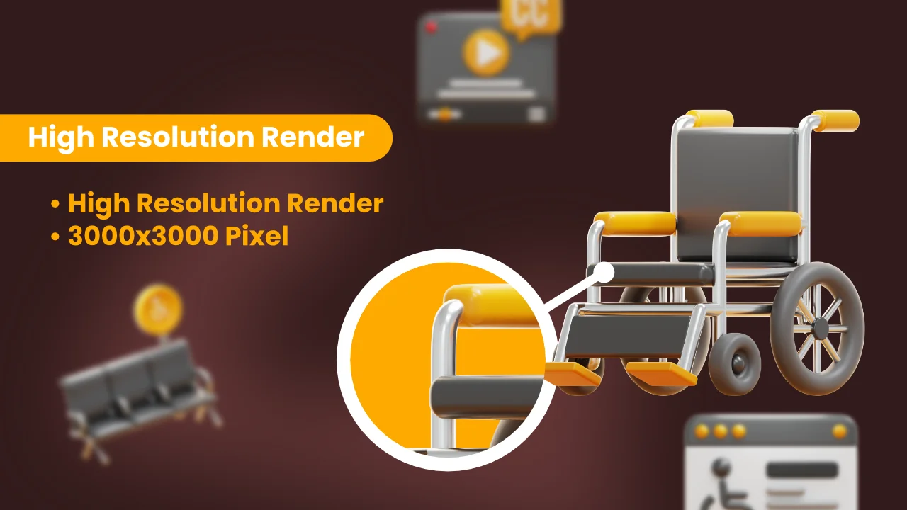 Difabel & Disability 3D Icons screenshot 3