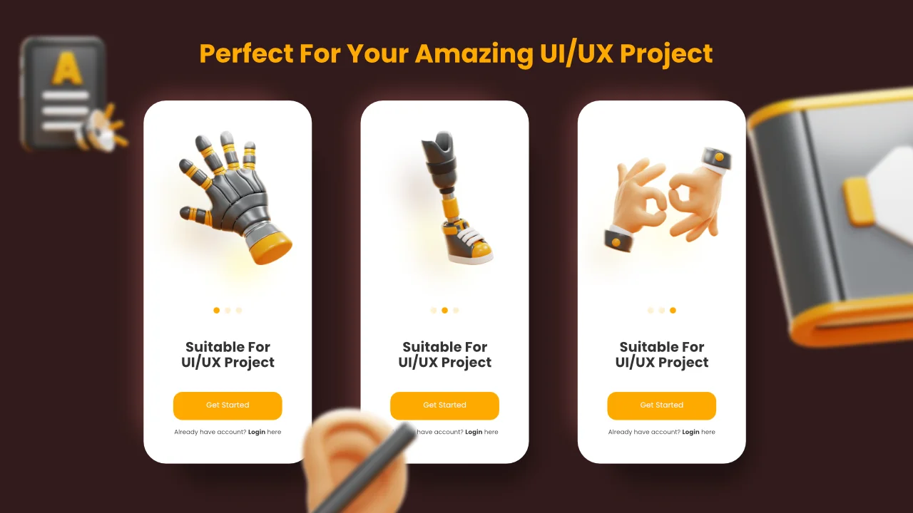 Difabel & Disability 3D Icons screenshot 5