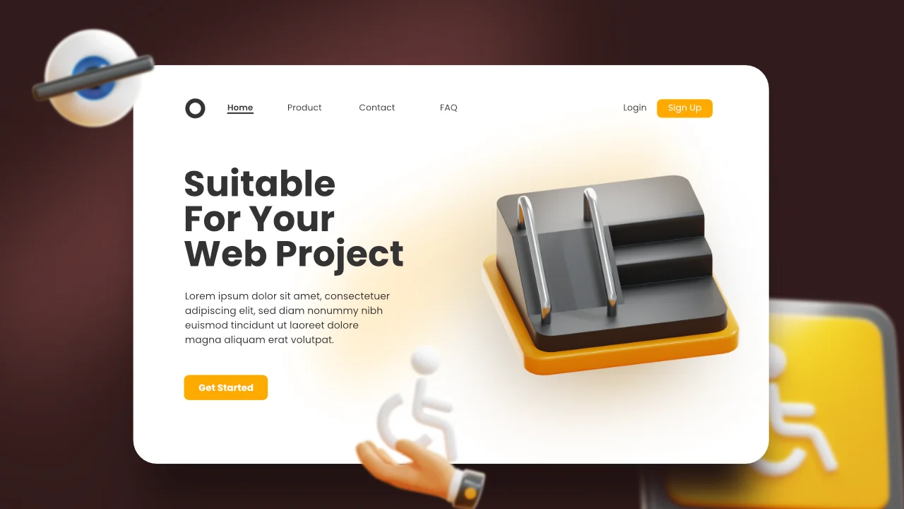 Difabel & Disability 3D Icons screenshot 6