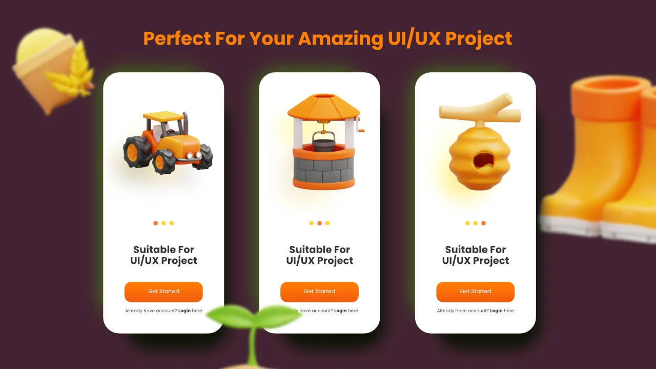 Farming & Agriculture 3D Icons screenshot 5