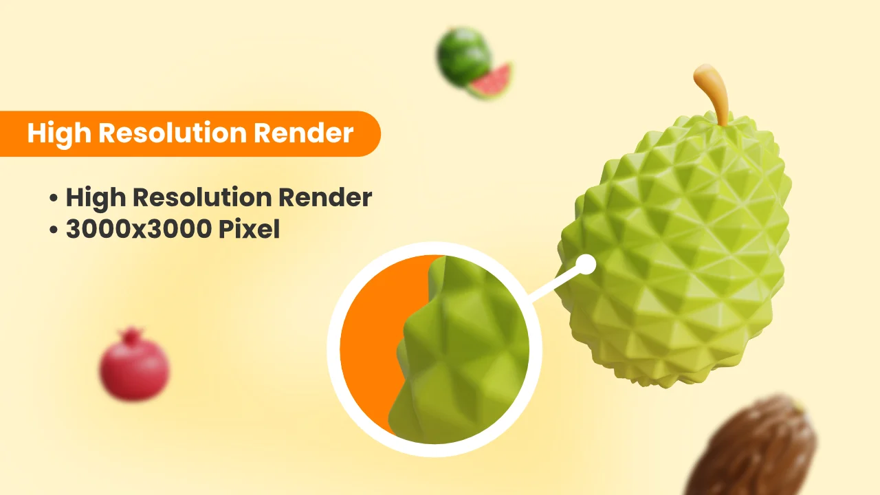 25 Fruits 3D Icons screenshot 3