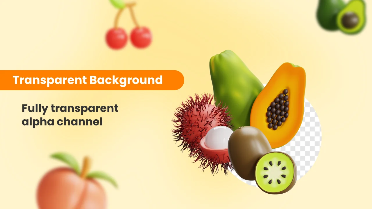 25 Fruits 3D Icons screenshot 4